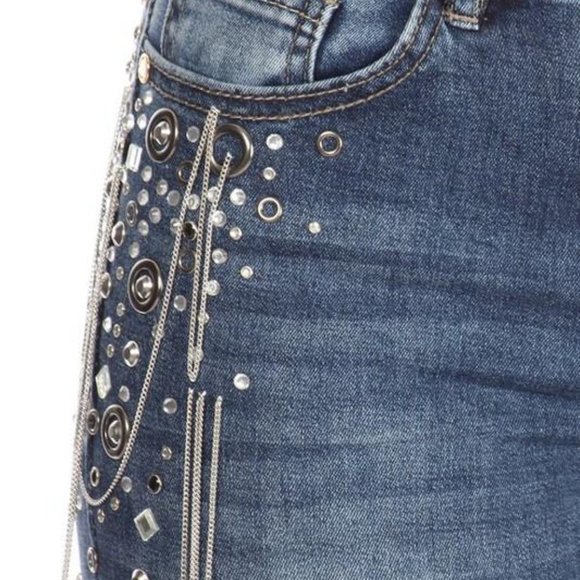 Diamond Blue Skinny Jeans - Picture 5 of 6